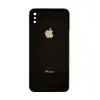 Задня кришка для iPhone XS, колір чорний, зі склом камери мініатюра 1