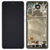 Дисплей для Samsung A725F /DS Galaxy А72 2021 с тачскрином и рамкой в сборе, цвет черный, OLED миниатюра 1
