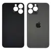 Задня кришка для iPhone 13 Pro Max, колір чорний, з великим отвором під камеру мініатюра 1