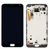 Дисплей для Meizu MX5 з тачскріном і рамкою, чорний мініатюра 1