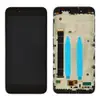Дисплей для Xiaomi Mi A1, Mi 5X з тачскрином та рамкою в зборі, колір чорний, оригінал мініатюра 1