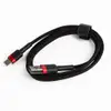 Кабель Type-C Baseus cafule (CATKLF-B91) 1m, колір black/red мініатюра 1