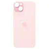 Задняя крышка для iPhone 15 Plus, цвет розовый, с большим отверстием под камеру миниатюра 1