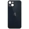 Задня кришка для iPhone 14, колір чорний, з великим отвором під камеру мініатюра 1