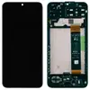 Дисплей для Samsung A135F Galaxy A13/M135F Galaxy M13, з тачскріном і рамкою в зборі, колір чорний, сервісний оригінал мініатюра 1