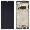 Дисплей для Samsung A325F / DS Galaxy A32 2021 з тачскрином та рамкою в зборі, колір чорний, OLED мініатюра 1
