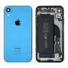 Корпус для iPhone XR (6.1) + акумулятор, колір синій, оригінал з розбору мініатюра 1