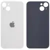 Задня кришка для iPhone 14 Plus, колір білий, з великим отвором під камеру мініатюра 1