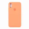 Силіконовий чохол для iPhone X, Xs (5.8), колір light orange мініатюра 1