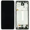 Дисплей для Samsung A525F /DS Galaxy A52 2021 (GH82-25524A) з тачскріном і рамкою, білий, сервісний оригінал мініатюра 1