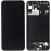 Дисплей для Samsung A307F/DS Galaxy A30s (2019) з тачскрином та рамкою в зборі, колір чорний, OLED мініатюра 1