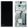 Дисплей для Samsung S908 Galaxy S22 Ultra 2022 (GH82-27489C), з тачскріном і рамкою в зборі, колір білий, сервісний оригінал мініатюра 1