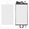 Скло iPhone 5S, з рамкою, колір білий мініатюра 1