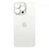 Задняя крышка для iPhone 15 Pro Max, цвет белый, с большим отверстием под камеру миниатюра 1