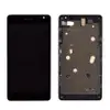 Дисплей Nokia 535 Lumia (ревізія ct2C) з тачскрином у зборі, колір чорний, у рамці мініатюра 1