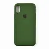 Силіконовий чохол для iPhone X, Xs (5.8), колір зелений мініатюра 1
