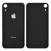 Задня кришка для iPhone XR, колір чорний, з великим отвором під камеру мініатюра 1