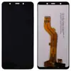 Дисплей для Tecno Pop 4 (BC2) з тачскріном в зборі, колір чорний, оригінал мініатюра 1