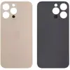 Задняя крышка для iPhone 14 Pro, цвет золотой, с большим отверстием под камеру миниатюра 1