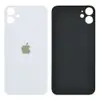 Задня кришка для iPhone 11, колір білий, з великим отвором під камеру мініатюра 1
