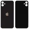 Задня кришка для iPhone 11, колір чорний, з великим отвором під камеру мініатюра 1