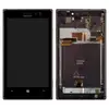 Дисплей Nokia Lumia 925 з тачскріном і рамкою, чорний мініатюра 1