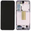 Дисплей для Samsung S911 Galaxy S23 2023 (GH82-30480D), з тачскріном і рамкою в зборі, колір рожевий, сервісний оригінал мініатюра 1