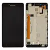 Дисплей для Lenovo K3, A6000 з тачскрином та рамкою в зборі, колір чорний, оригінал, уцінка мініатюра 1