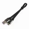 Кабель Type-C Baseus Simple HW Quick Charge 40W (CATMBJ-BG1), 0.23 м, колір (чорний/сірий) мініатюра 1