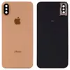 Задня кришка для iPhone XS, колір золотий, зі склом камери мініатюра 1