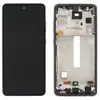 Дисплей для Samsung A528 Galaxy A52s 2021 (GH82-26861A), з тачскріном і рамкою, чорний, сервісний оригінал мініатюра 1