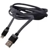 Кабель Lightning Aspor A136, Nylon, 2.4A, 1.2 м, колір сірий мініатюра 1