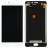 Дисплей для Meizu M6 Note с тачскрином в сборе, цвет белый, оригинал с замененным стеклом миниатюра 1