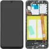 Дисплей для Samsung A202 Galaxy A20e з тачскрином та рамкою в зборі, колір чорний, сервісний оригінал мініатюра 1