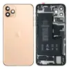 Корпус для iPhone 11 Pro Max (6.5) + акумулятор, колір золотий, оригінал з розбору мініатюра 1