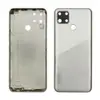 Задня кришка для Realme C12, зі склом камери, колір срібло мініатюра 1