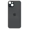 Задняя крышка для iPhone 15 Plus, цвет черный, с большим отверстием под камеру миниатюра 1