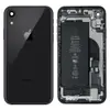 Корпус для iPhone XR (6.1) + акумулятор, колір чорний, оригінал з розбору мініатюра 1