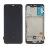 Дисплей для Samsung A415F /DS Galaxy A41 2020 з тачскріном і рамкою, чорний, OLED small LCD мініатюра 1