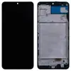Дисплей для Samsung A225 Galaxy A22 2021 з тачскріном і рамкою в зборі, колір чорний, OLED Small LCD мініатюра 1