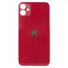 Задня кришка для iPhone 11, колір червоний, з великим отвором під камеру мініатюра 1