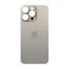 Задняя крышка для iPhone 15 Pro Max, цвет титан, с большим отверстием под камеру миниатюра 1