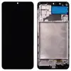 Дисплей для Samsung M325F/DS Galaxy M32 2020 з тачскріном і рамкою в зборі, колір чорний, OLED мініатюра 1