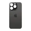 Задняя крышка для iPhone 15 Pro, цвет черный, с большим отверстием под камеру миниатюра 1