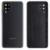 Задня кришка Samsung A125 Galaxy A12 2020, зі склом камери, колір чорний мініатюра 1