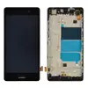 Дисплей для Huawei P8 Lite (ALE L21/L20/L22) з тачскрином та рамкою в зборі, колір чорний, Orig PRC мініатюра 1