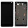 Дисплей Nokia 535 Lumia (ревізія ct2S) з тачскрином у зборі, колір чорний, у рамці, Test OK мініатюра 1
