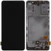 Дисплей для Samsung A415F /DS Galaxy A41 2020 с тачскрином и рамкой в сборе, цвет черный, IPS миниатюра 1