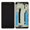 Дисплей для Xiaomi Redmi 3, 3S, 3X, 3 Pro с тачскрином и рамкой в сборе, цвет черный, оригинал миниатюра 1