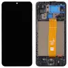 Дисплей для Samsung A125F/DS Galaxy A12 2020/A127F Galaxy A12s 2021 REV0.1 с тачскрином и рамкой в сборе, цвет черный, IPS(TFT) миниатюра 1